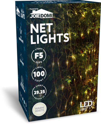 100 Net Christmas Mesh Lights (Warm White)