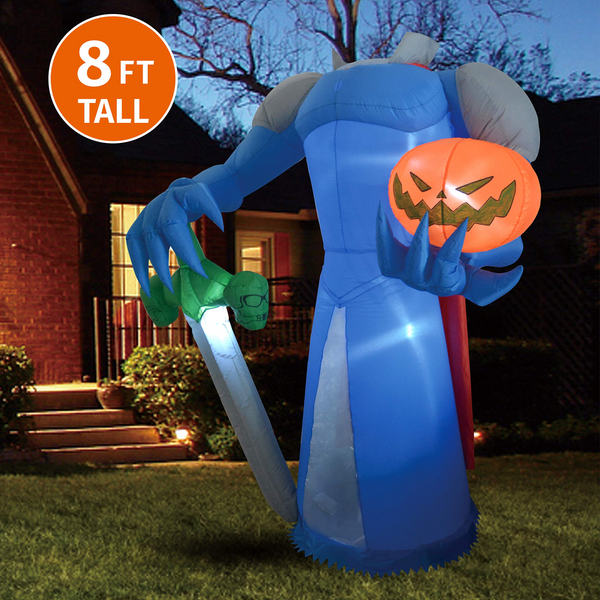 Jumbo Beheaded Pumpkin Knight Inflatable (8 ft) – JOIEDOMI