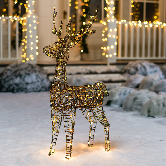 3ft LED Yard Lights - Rattan Buck