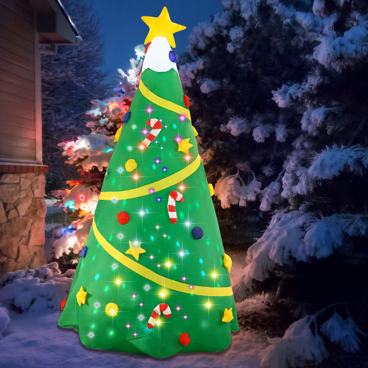 Jumbo Christmas Tree with Lights Inflatable (8 ft)