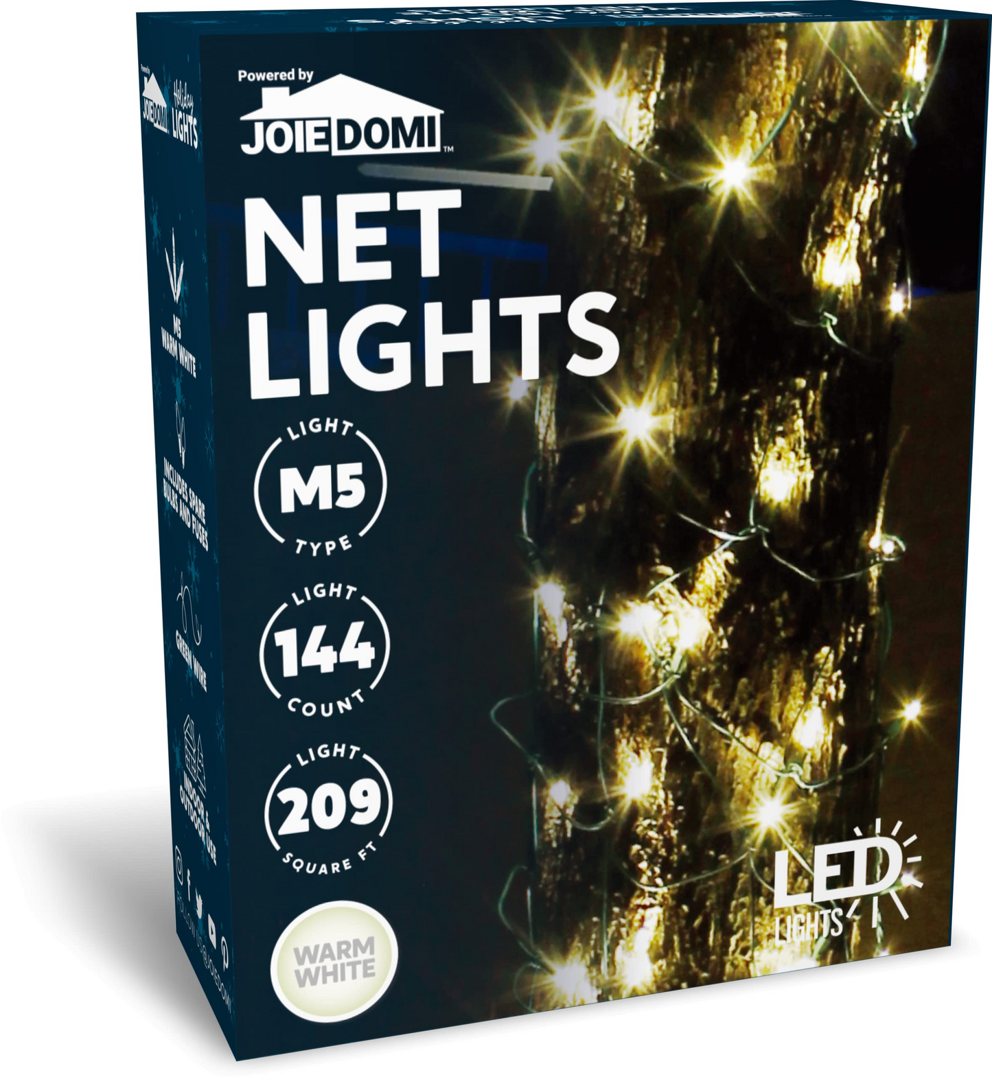 144 M5 LED Tree Wrap Net Lights