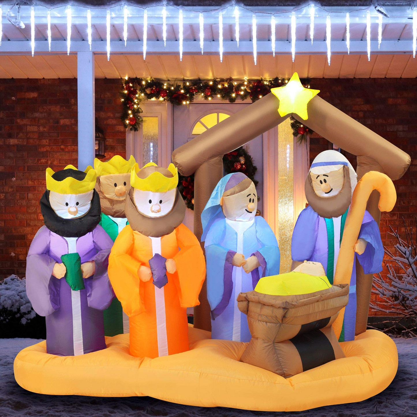 Large Christmas Scene Inflatable (7 ft)