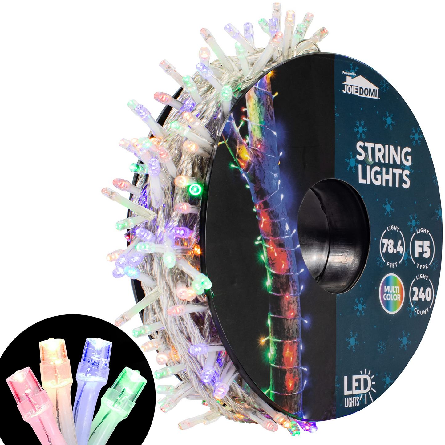 240 LED Christmas String Lights (Multicolor)
