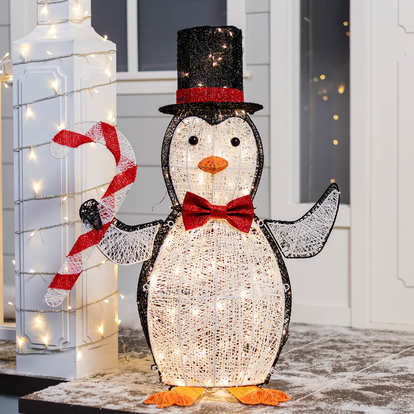 3 FT Cotton Penguin LED Yard Light