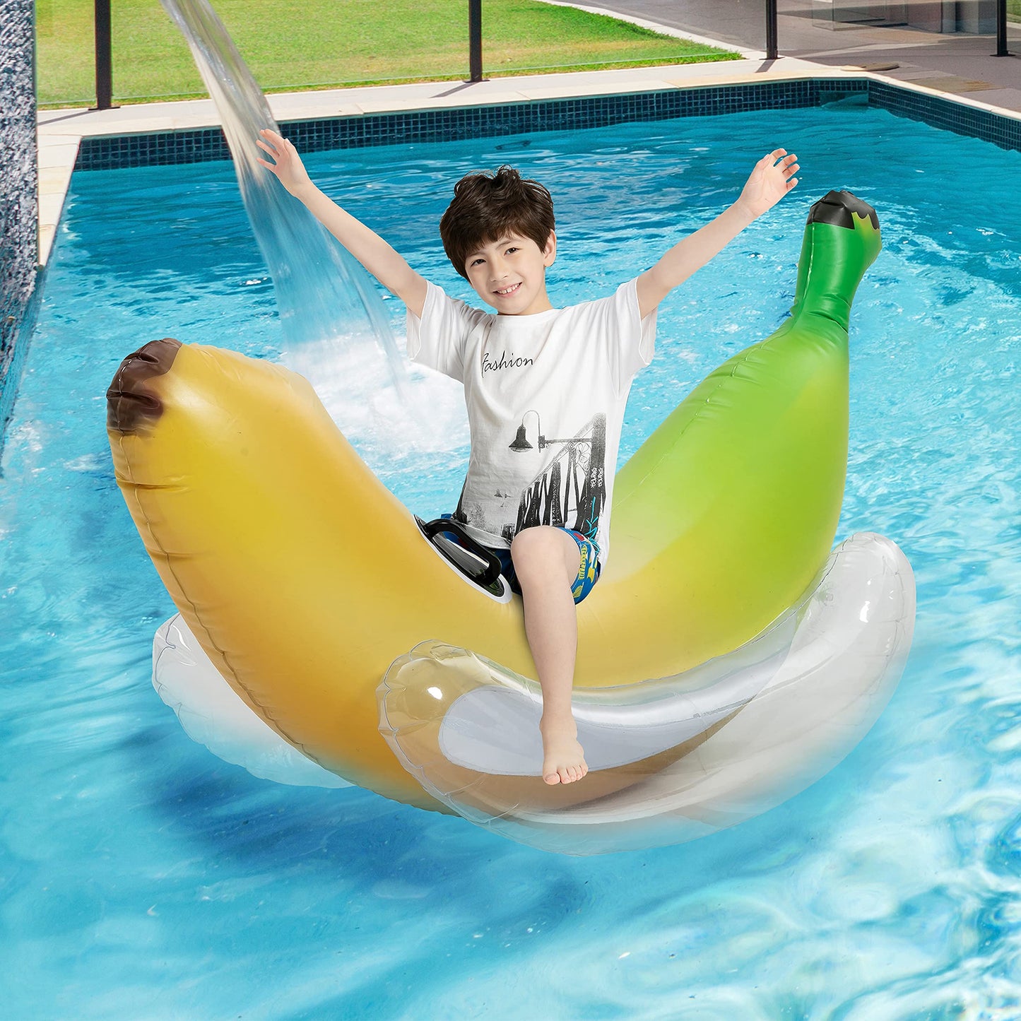 SLOOSH - Inflatable Banana Ride-on Pool Float