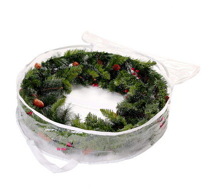 Clear Christmas Wreath Storage Container,2 Pack