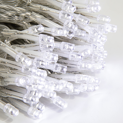 250 White LED Clear Wire String Lights