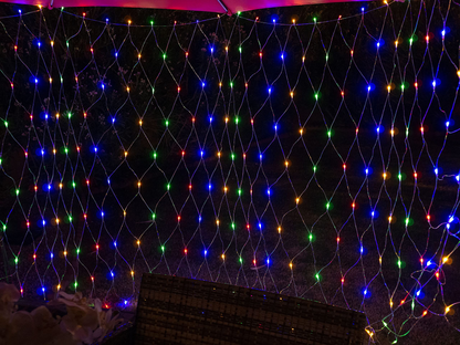100 LED Christmas Net Lights Multicolor