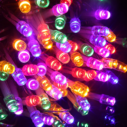 600 Multicolor LED Clear Wire String Lights