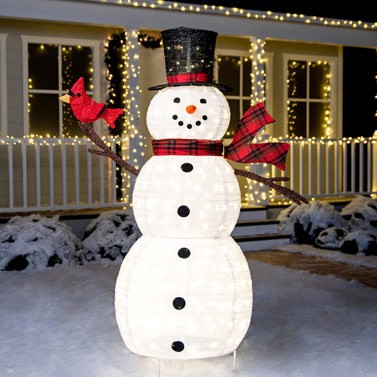 6 FT Collapsible Snowman LED Yard Light