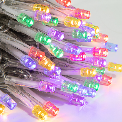 250 Multicolor LED Clear Wire String Lights