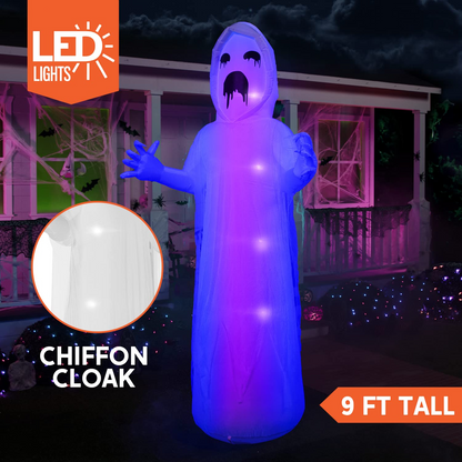 Jumbo Spooky Scary Horror Ghost Inflatable (9 ft)