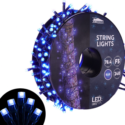 240 LED Christmas String Lights  (Blue)