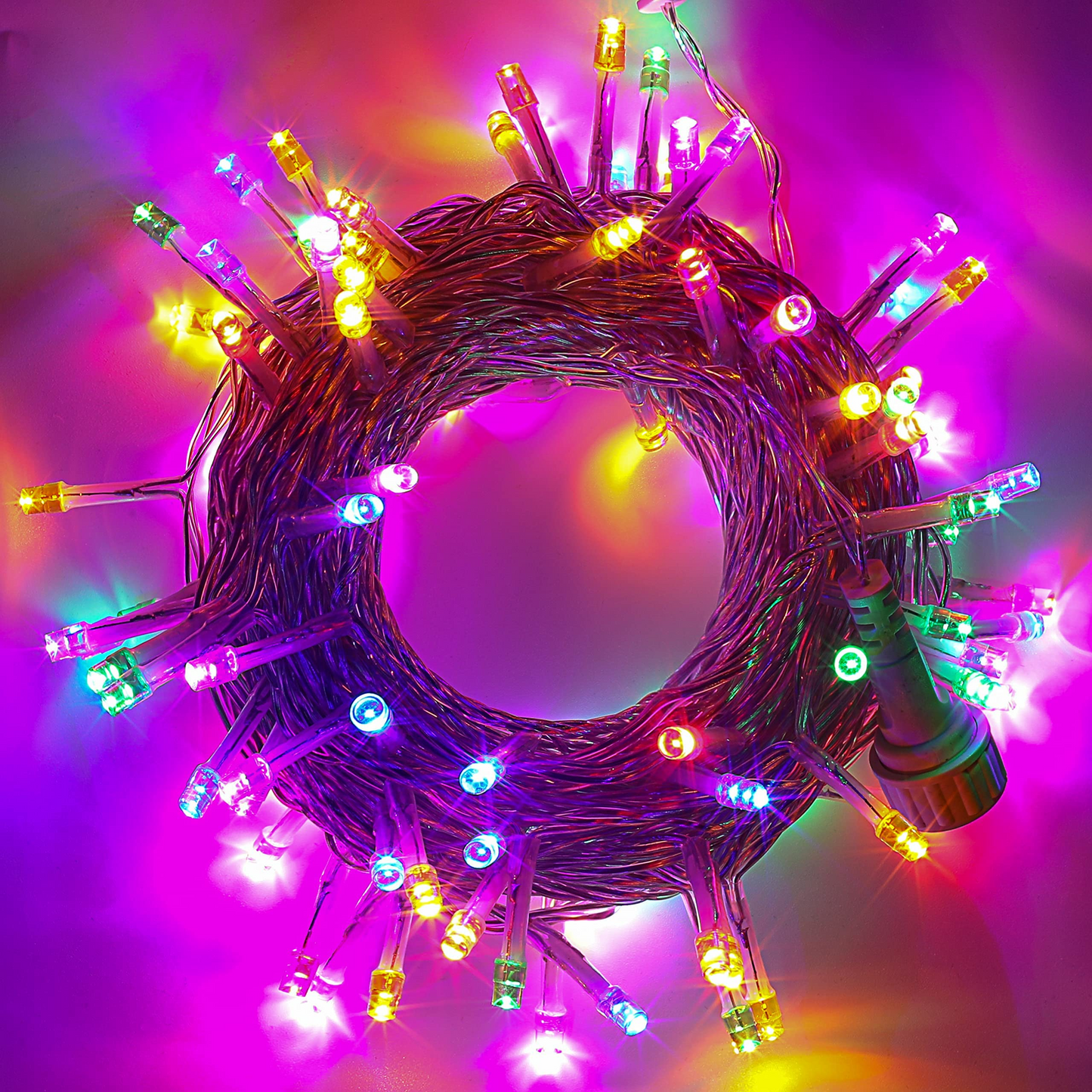 42.98ft Multicolor Christmas Lights, 100 LED