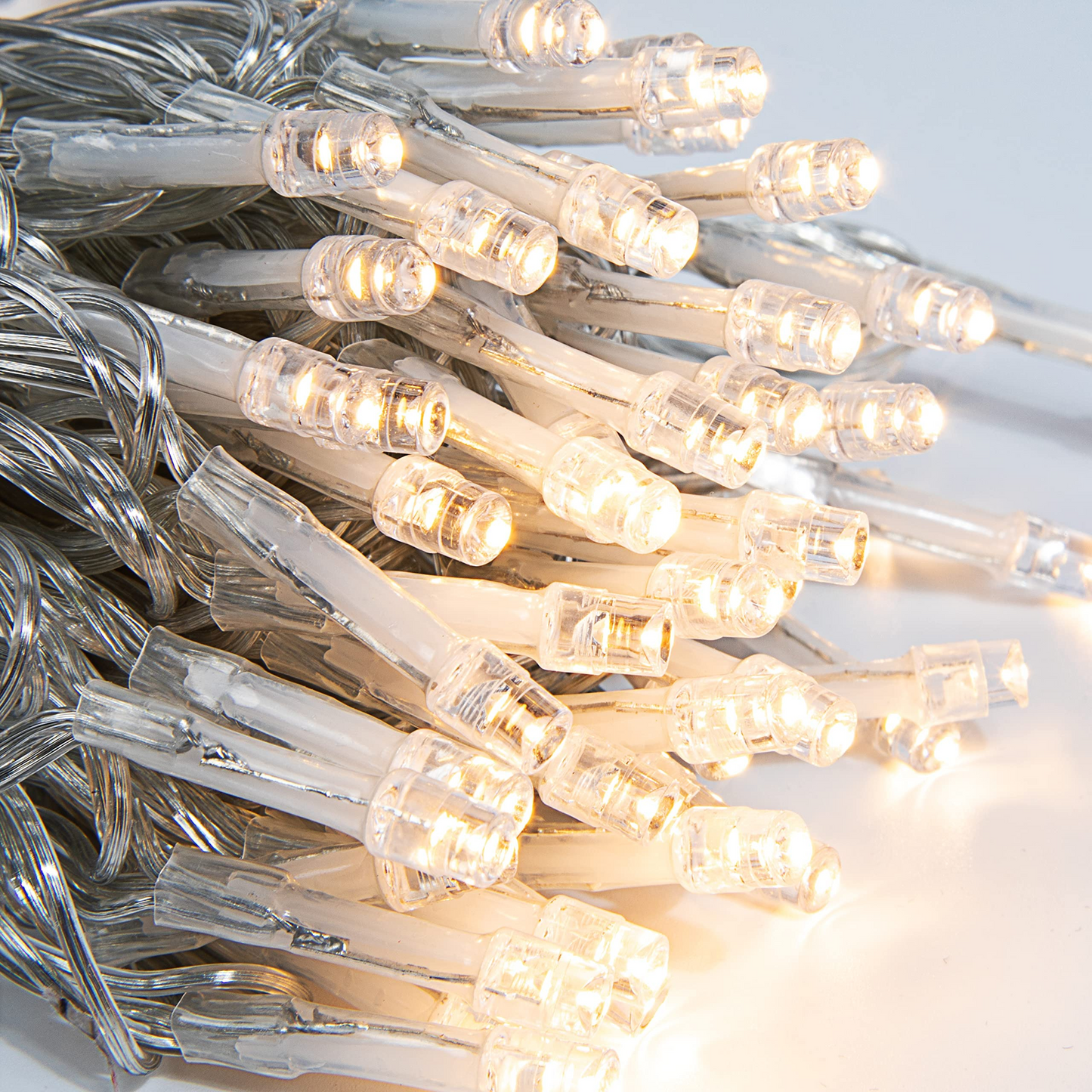 250 Warm White LED Clear Wire String Lights