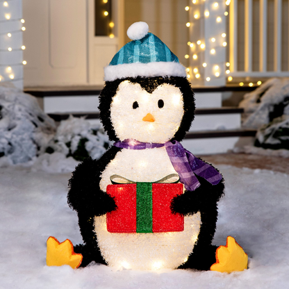 30in Collapsible Penguin LED Yard Light