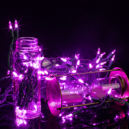 200-Count 49ft LED Purple Halloween String Lights