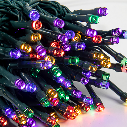 400 Multicolor LED Green Wire String Lights