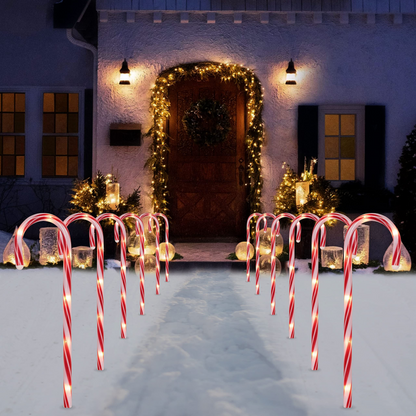 Christmas Candy Cane Pathway 12 Packs