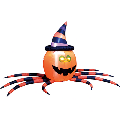 Large Pumpkin Spider Inflatable (7 ft)