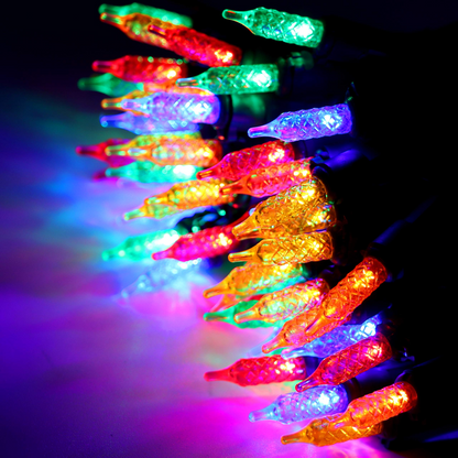 2 Sets of 100 LED Multi Color Christmas Light