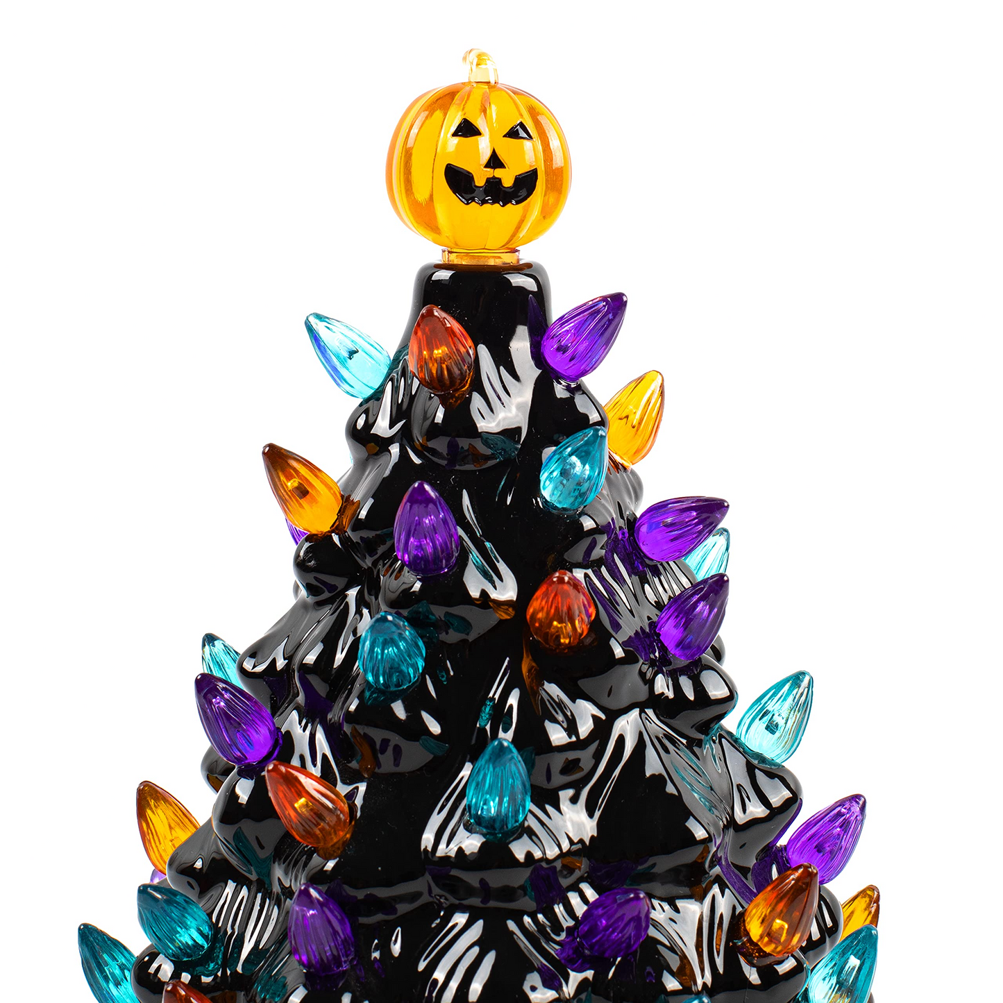 Halloween Pre-Lit Ceramic Tabletop Tree