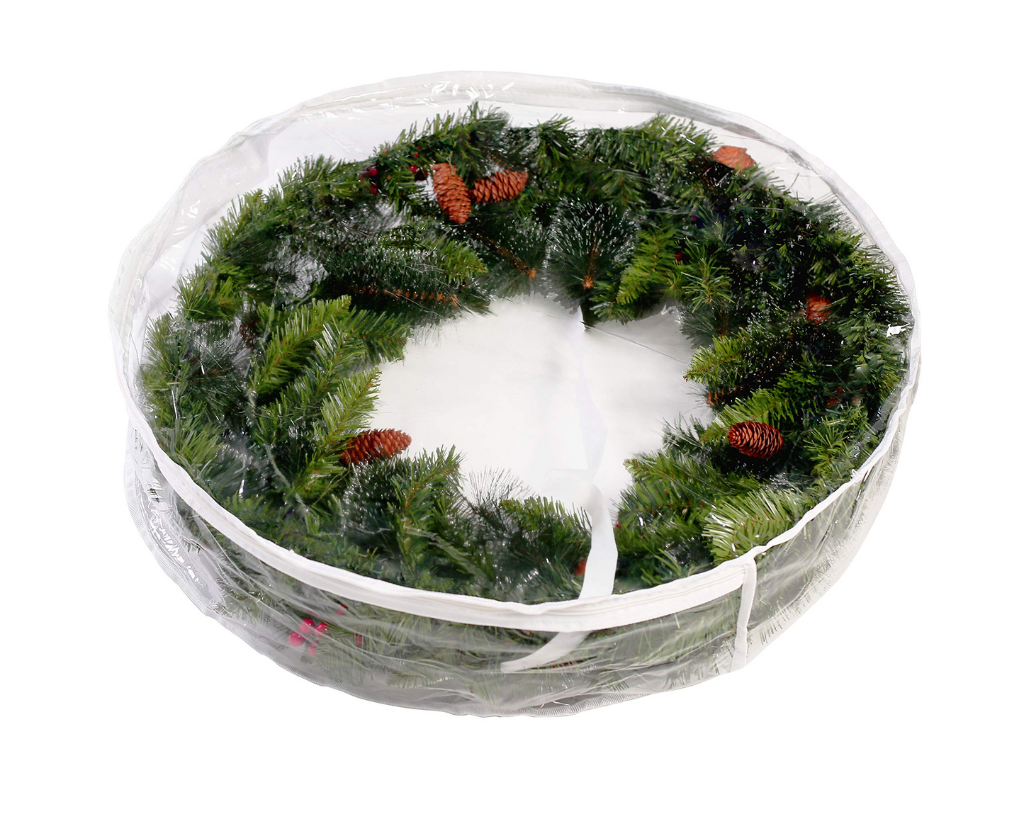 Clear Christmas Wreath Storage Container,2 Pack