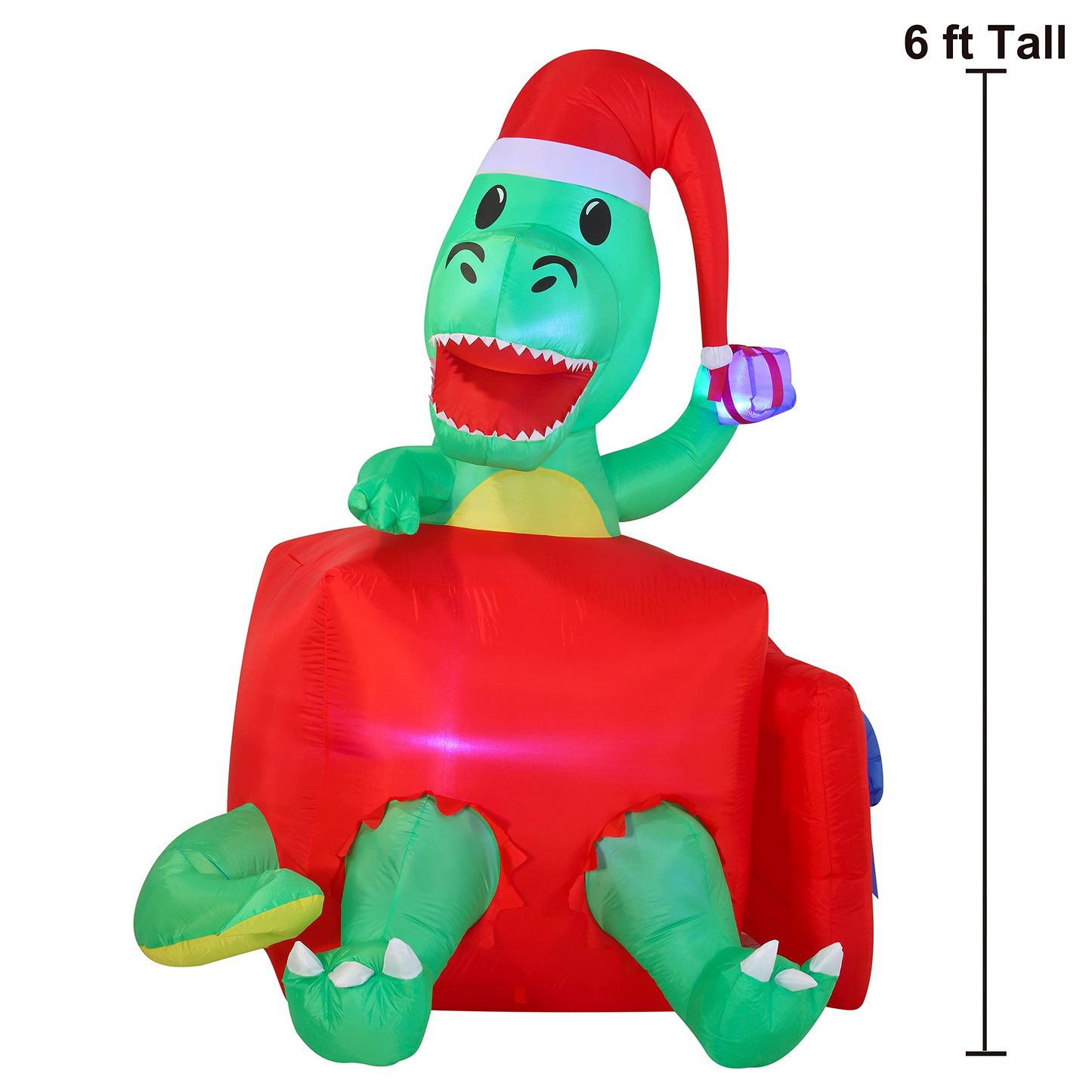 6 FT Tall Inflatable Dinosaur in a Gift Box