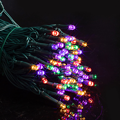 150 Multicolor LED Green Wire String Lights