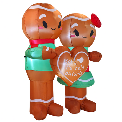 6ft Inflatable Gingerman Couple