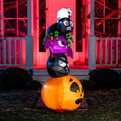6 ft Halloween Stacked 5 Characters
