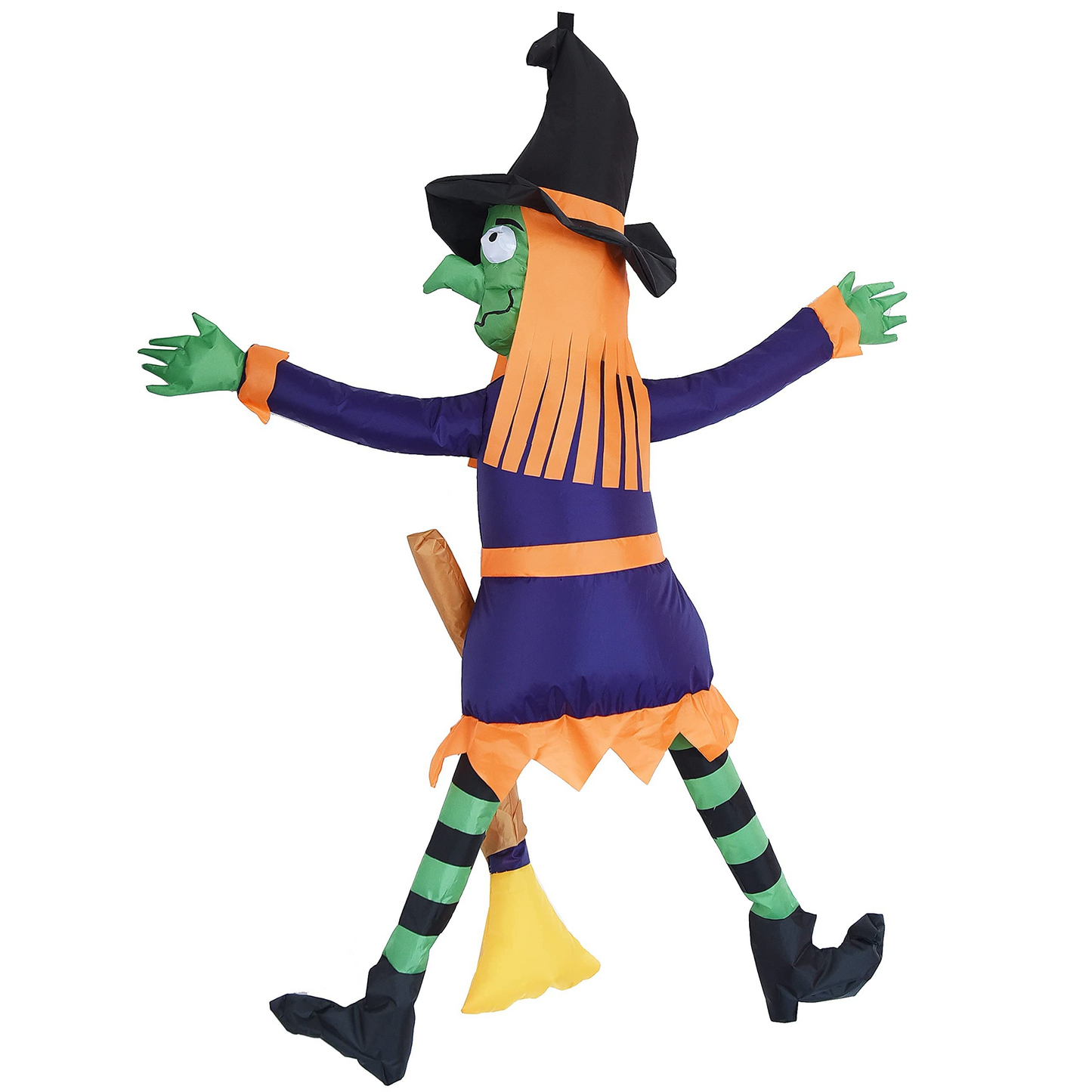 4ft Halloween Crashing Witch onto Wall Inflatable