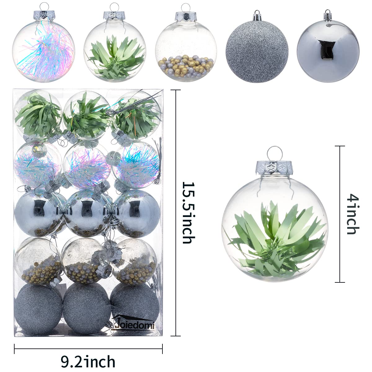 Assorted Style Ball Ornaments - Gold & Silver