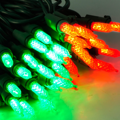 70 Red & Green M5 LED Green Wire String Lights