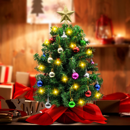 Tabletop Christmas Tree with Decoration Kit