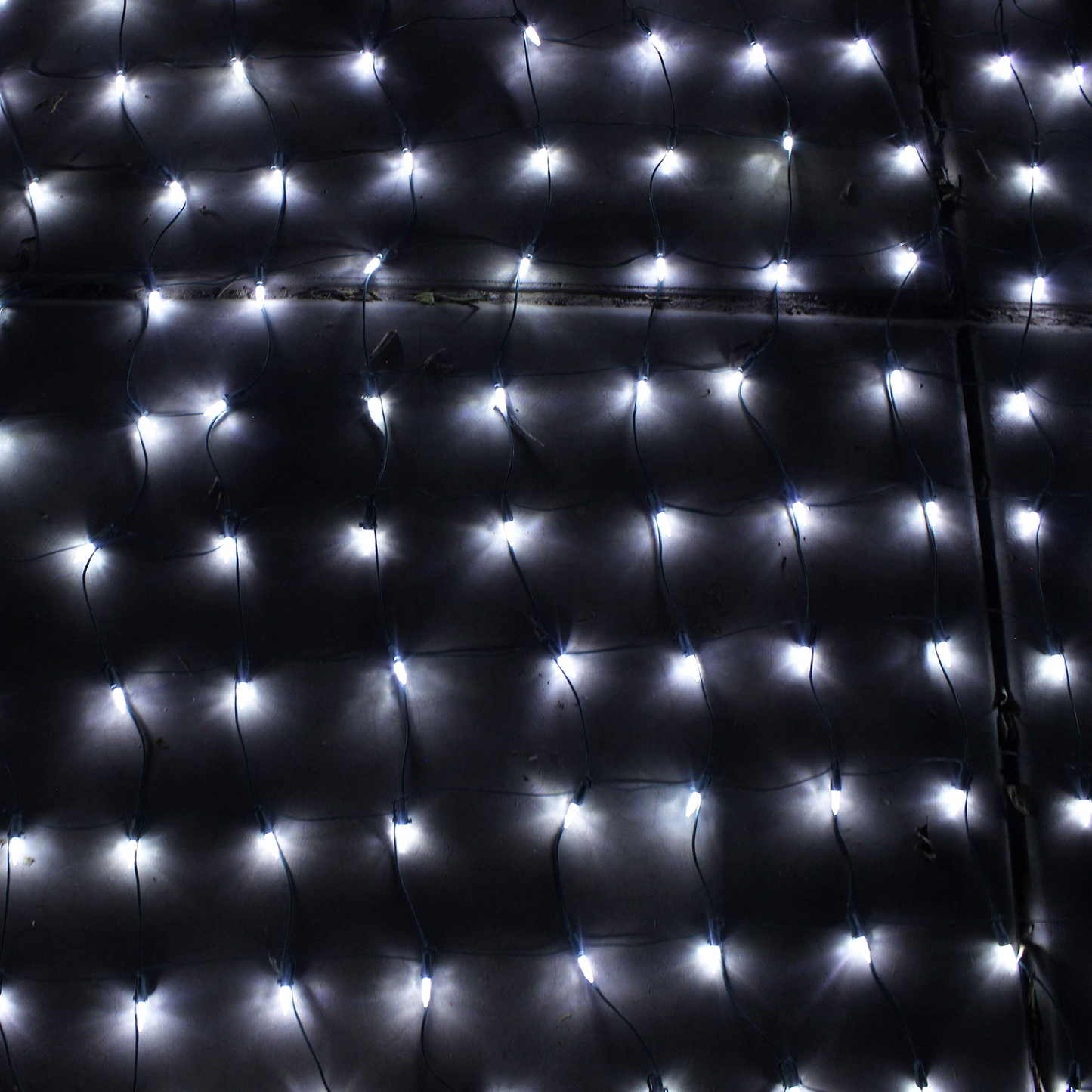 100 LED Christmas Net Lights Cold White
