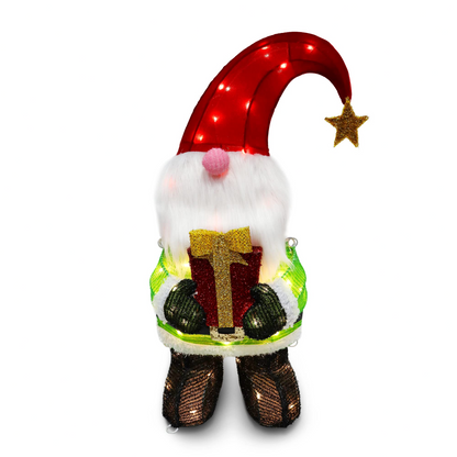 2.4ft LED Yard Light - Tinsel Gnome