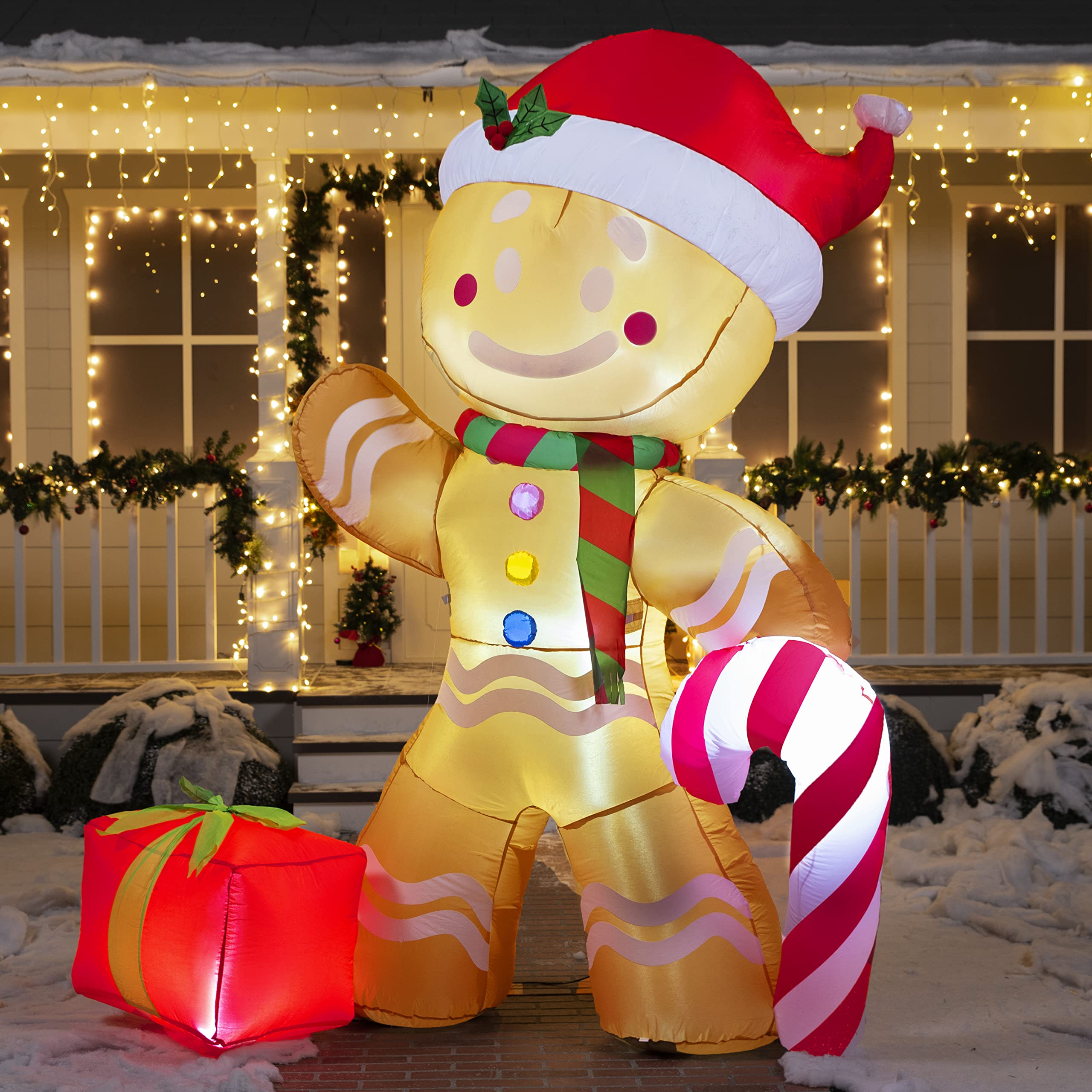 Jumbo Gingerbread Man Inflatable (8 Ft) – JOIEDOMI