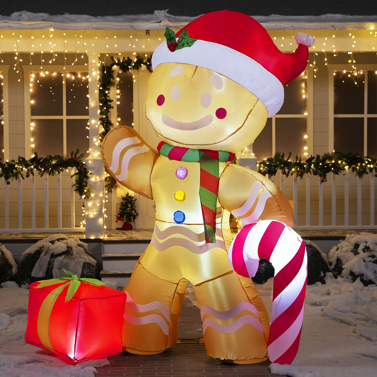 Jumbo Gingerbread Man Inflatable (8 ft) – JOIEDOMI