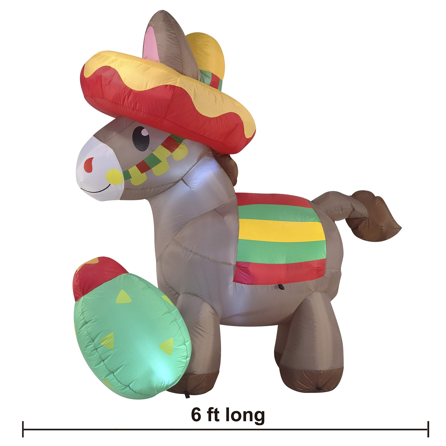 Large Inflatable Cinco De Mayo Donkey (6 ft)