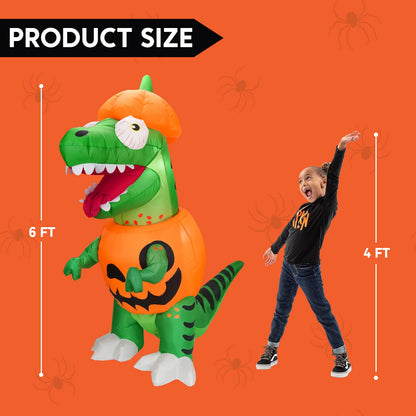 Halloween Large Dinosaur Inflatable (6 ft)