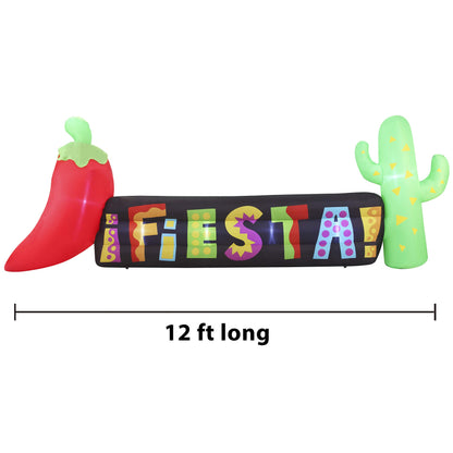 Giant Inflatable Long Cinco De Mayo Sign (10 ft)