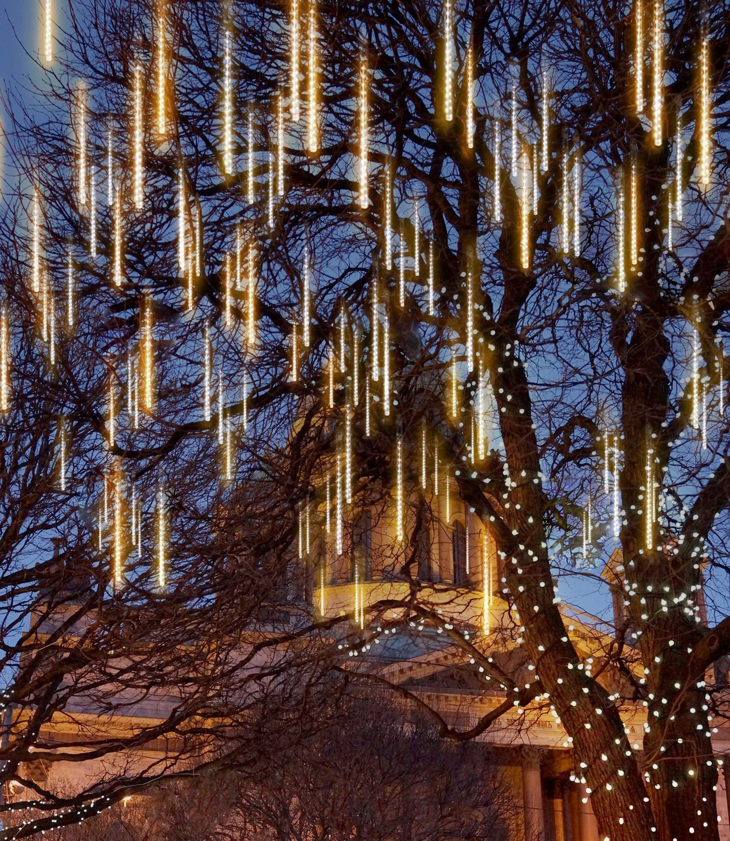 540 LEDs Christmas Meteor Shower Lights, Warm White