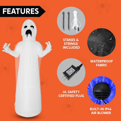 Jumbo Spooky Scary Horror Ghost Inflatable (9 ft)