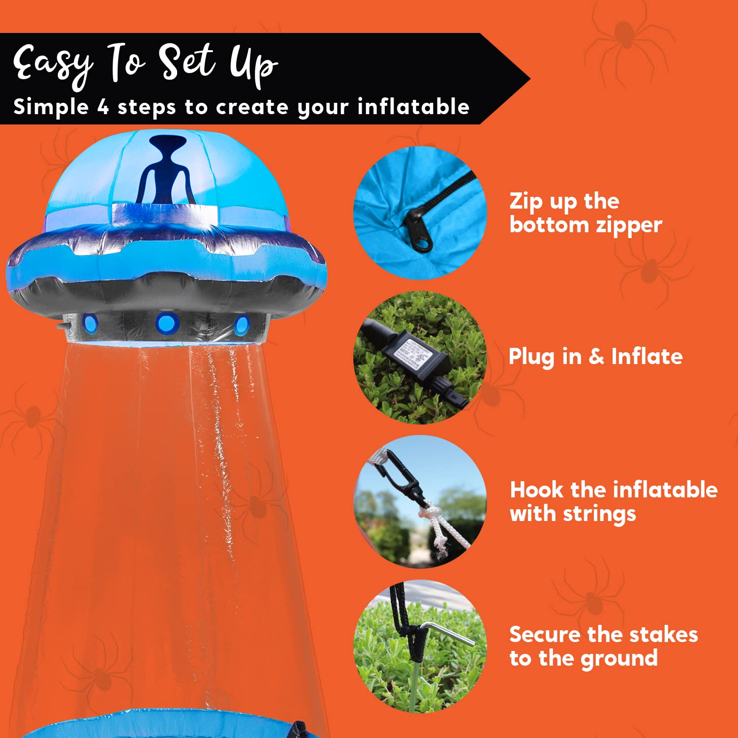 HALLOWEEN INFLATABLE UFO – Joiedomi