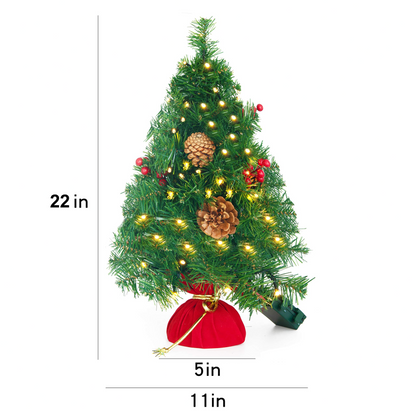 23in Prelit Tabletop Christmas Tree with Color Changing LED Lights