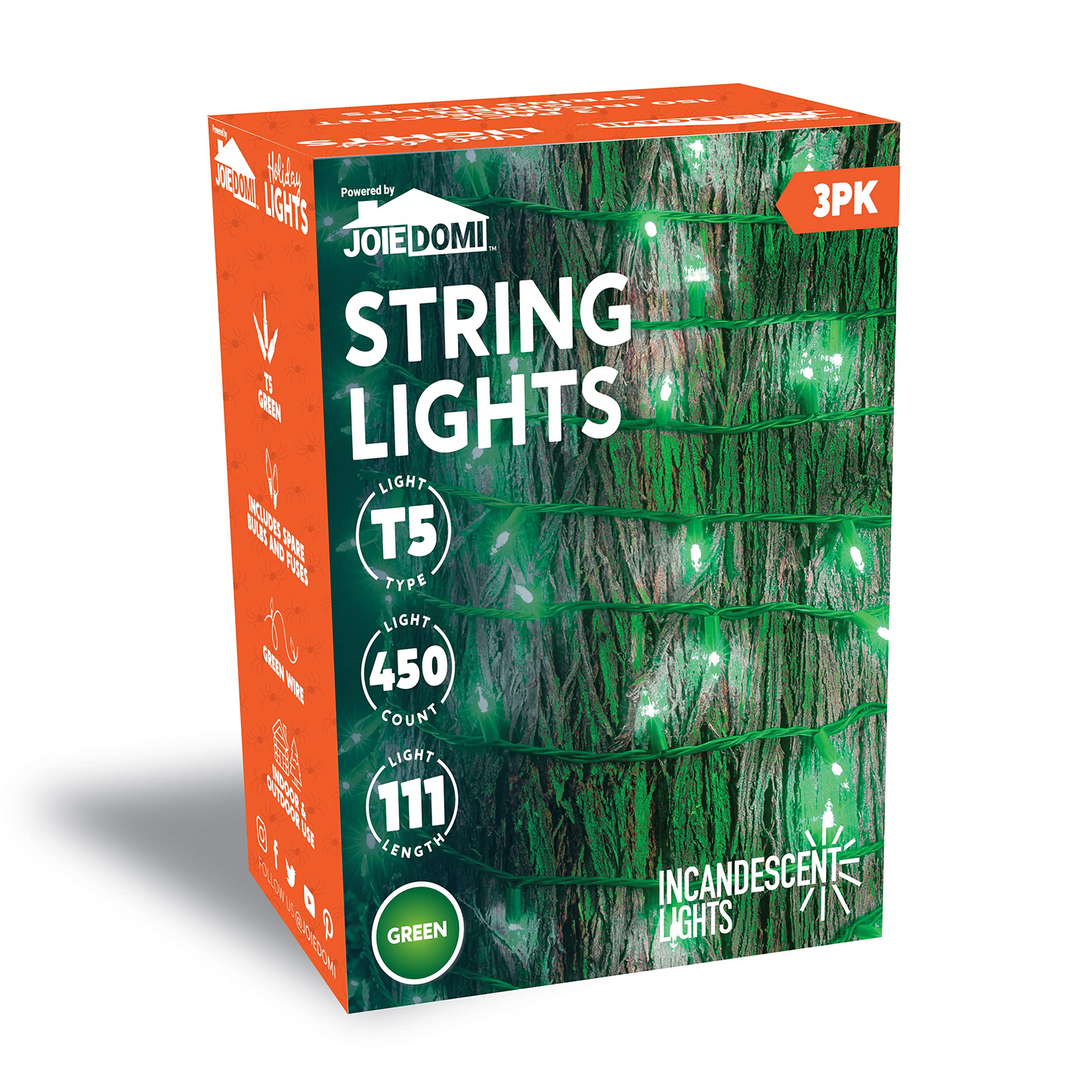 3 Set of Green String Lights