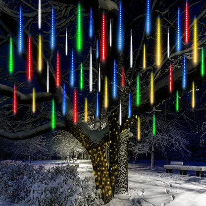 540 LED Meteor Shower Rain Lights 10 Tubes 50cm Multicolor, 2 Pack