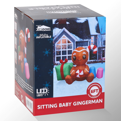 6ft Inflatable Sitting Baby Gingerman