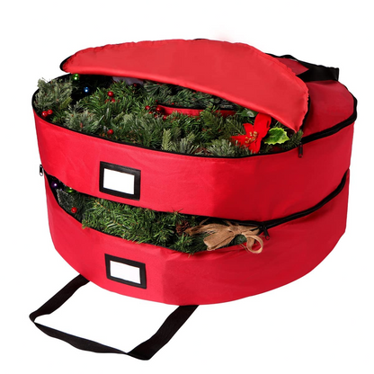 Double-layers Wreath Storage Bag